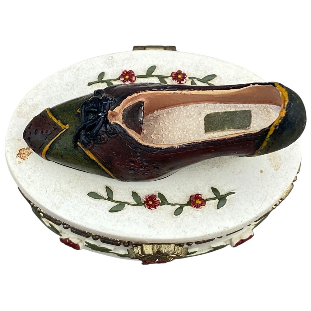 Vintage Willow Hall Oval Ceramic Shoe Trinket - Picture 4 of 13